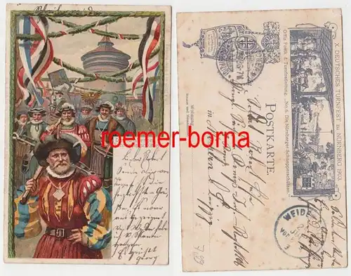 19235 Artiste Ak 10. Deutsches Turnfest Nuremberg Schnepperbehren 1903