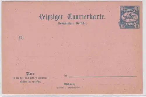 21994 3 Pfennig Leipziger Courierkarte auswärtiger Verkehr um 1900