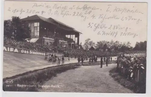 25859 Foto Ak Dresden Reck Radrennbahn 1937