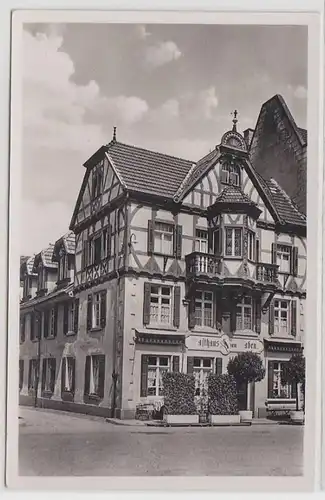 28647 Foto Ak Haslach i.K. (Bad. Schwarzwald) Gasthof zum Raben um 1920