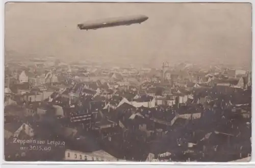 28756 Foto Ak Zeppelin über Leipzig am 30. Mai 1909
