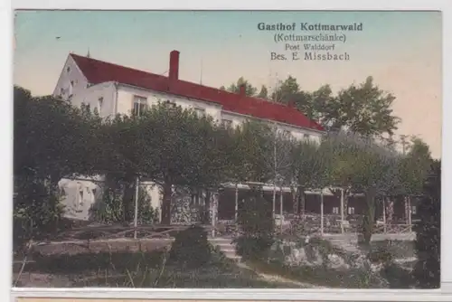 36551 Ak Walddorf Kottmarwald, Gasthof Kottmarschänke, Bes. E. Mißbach, 1925