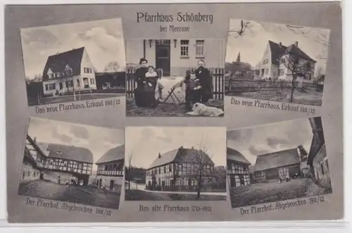 37490 Mehrbild Ak Pfarrhaus Schönberg bei Meerane 1914