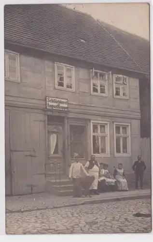 37828 Foto Ak Giersdorf Podgórzyn Schlächterei August Koppe um 1916