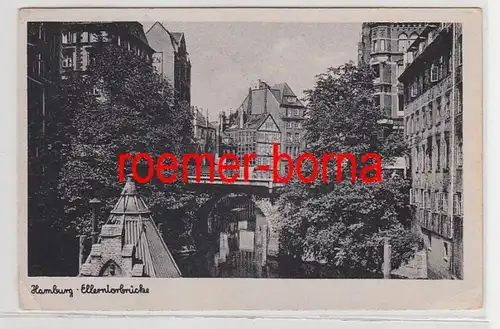 39041 Ak Hambourg Pont des portes d'Ellernen 1947