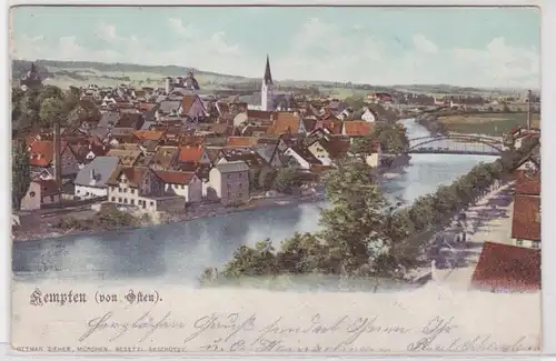 39721 AK Kempten (de l'est) - Rivière avec panorama urbain 1906