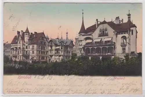40784 AK Karlsbad Westend - 3 Villen im Fachwerkhausstil 1903