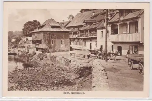 41535 Ak Eger Cheb - alte Gebereien um 1920
