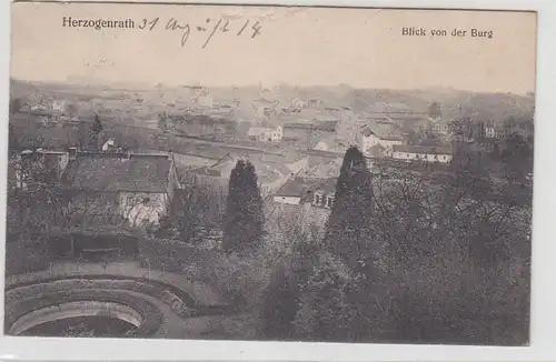 42966 Ak Herzogenrath Vue du château 1914