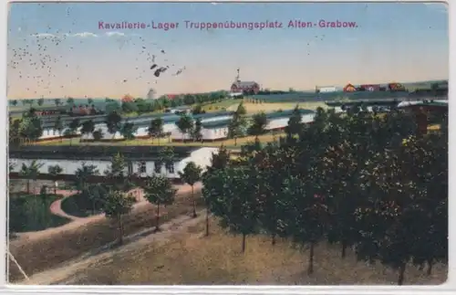 51137 Feldpost Ak Kavallerie-Lager Truppenübungsplatzes Alten-Grabow 1916