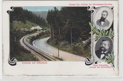 58533 Ak Kreuztal bei Rübeland Eisenbahnlinie um 1910