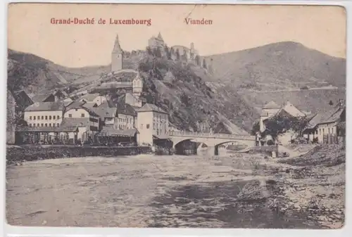 59468 Ak Grand-Duché de Luxembourg Großherzogtum Luxemburg Burg Vianden 1909