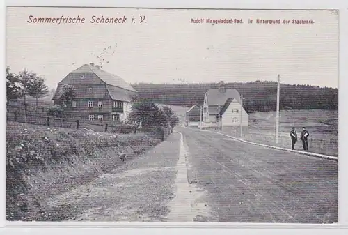 61242 AK Sommerfrische Schöneck im Vogtland - Rudolf Mangelsdorf Bad 1944
