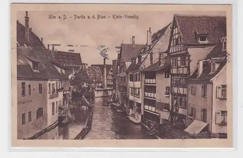 61542 AK Ulm an der Donau - Partie an der Blau, Klein-Venedig 1916