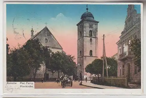 63245 Feldpost Ak Rzeszów (Reichshof) Pfarrkirche 1916