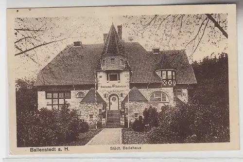 64782 Ak Ballenstedt à la maison de bain municipale Harz 1920