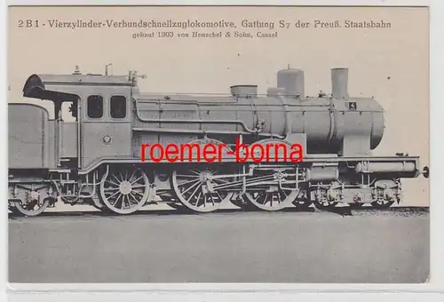 66118 Ak  Henschel & Sohn Dampf Lokomotive S 7 der Preussischen Staatsbahn