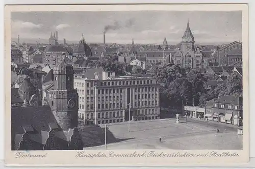 68311 Feldpost Ak Dortmund Hansaplatz Commerzbank Reichspostdirektion 1940