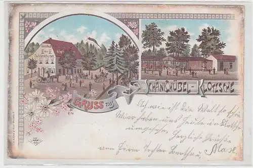 68562 Ak Lithographie Gruß aus Schänkhübel Klotzsche 1898