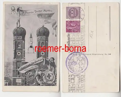 69640 Ak 13.Festival allemand de gymnastique Munich 1923