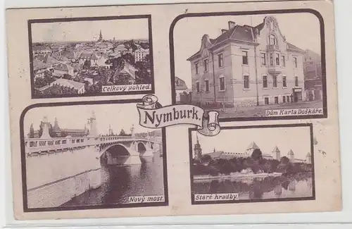 69828 Mehrbild Ak Nymburk Nimburg Ortsansichten 1918