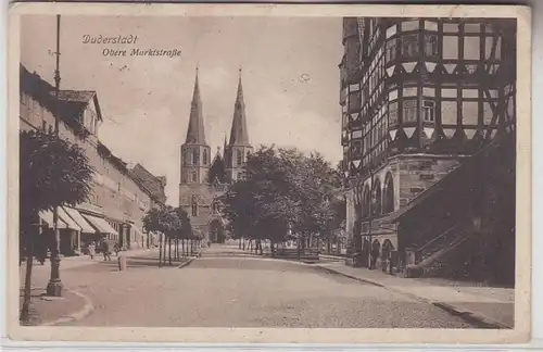 70164 Feldpost Ak Duderstadt obere Marktstrasse 1916