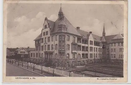 70183 Feldpost Ak Uerdingen am Rhein St.Josephs Hospital 1916