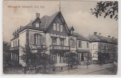 70319 Feldpost Ak Bad Orb Kurhaus St.Elisabeth 1914