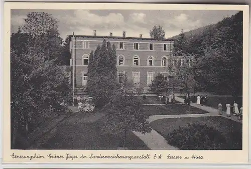 70321 Ak Seesen am Harz Erholungsheim 'Grüner Jäger' um 1930