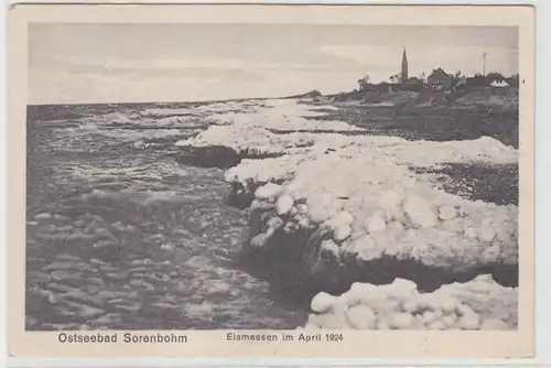 70357 Ak Balte de la mer Baltique Sorenbohm Glaces en avril 1924