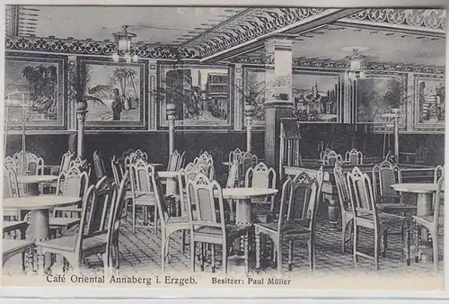 70374 Ak Café Oriental Annaberg im Erzgebirge 1912