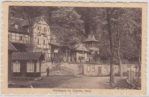 70419 Ak Okertal im Harz Hotel und Pension Waldhaus 1931