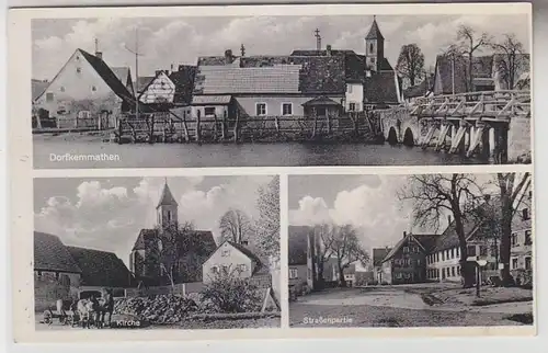 70508 Multi-image Ak Villagekemnathen Vue totale, église, partie de rue vers 1940