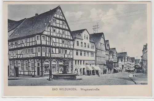 70534 Ak Bad Wildungen Wegaerstrasse vers 1930