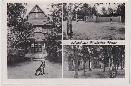 70538 Multiimage Ak refuge Fischbeker Landes 1958