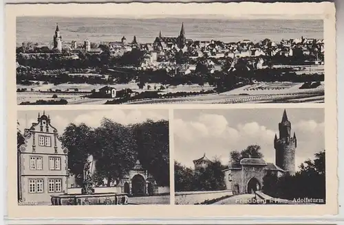 70542 Multi-image Ak Friedberg I.H. TotalVue, Château, Adolfsturm vers 1940