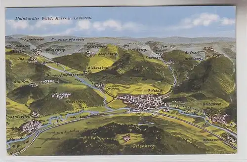 70557 Ak Mainhardter Wald, Murr- u. Lautertal um 1940