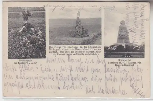 70686 Multi-image Ak Saarburg en Lorraine Images des champs de bataille 1915