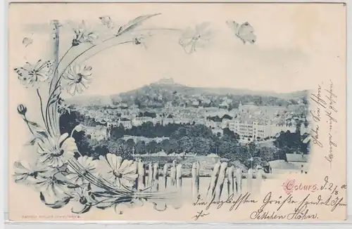 70701 Art nouveau Ak Coburg Vue totale 1900