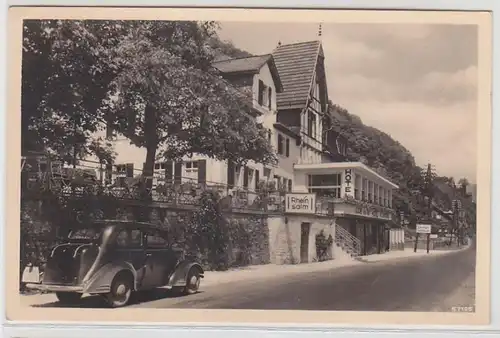 70744 Ak Hotel Haus Schöneck en face de Assmannshausen Office Bingen 1937