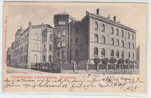 70762 Ak Osterburg altmärkisches Lehrerseminar 1904