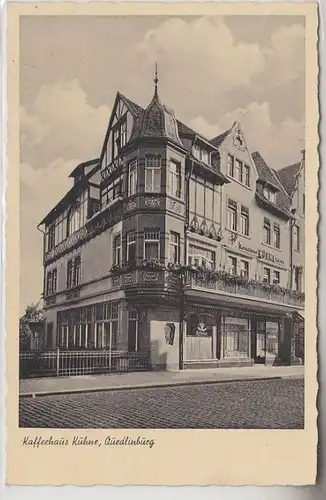 70769 Ak Quedlinburg Harz Konditorei und Kaffeehaus Kühne um 1930