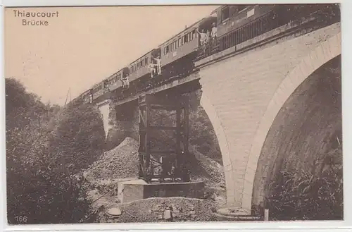 71001 Feldpost Ak Thiaucourt en Lorraine Pont 1915