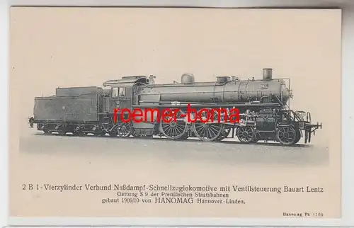 71040 Ak Hanomag vapeur Locomotive Preussie Chemin de fer d'État S 9 vers 1920