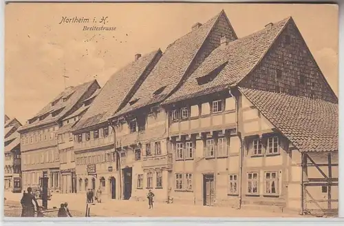 71054 Feldpost Ak Northeim i.H. Breitestrasse 1912