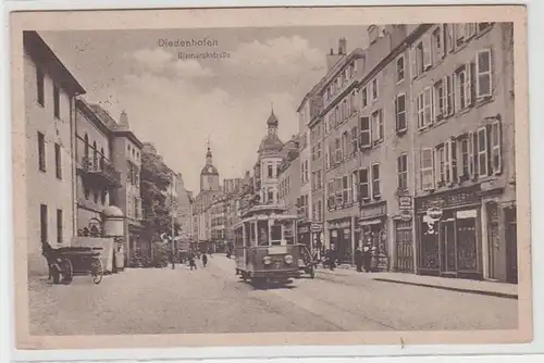 71055 Feldpost Ak Diedenhofen Thionville Bismarckstrasse 1915