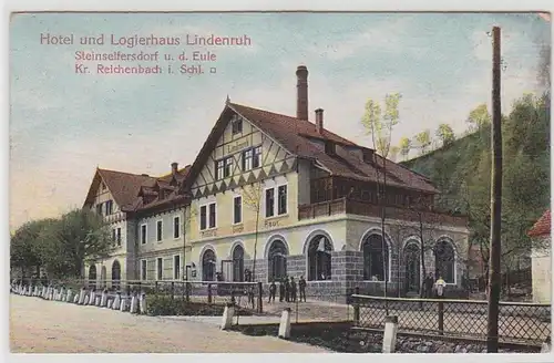 71056 Ak Steinseifersdorf Hôtel et Logierhaus Lindenruh 1907