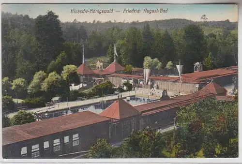 71068 Ak Klotzsche-Königswald, Friedrich August-Bad, 1914