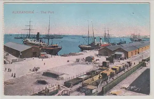 71110 Ak Alexandria en Egypte le port du port vers 1910