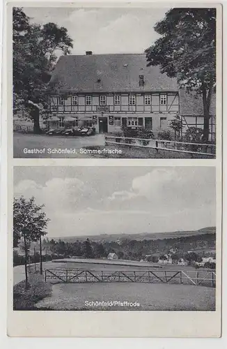 71204 Mehrbild Ak Gasthof Schönfeld Pfaffroda 1939